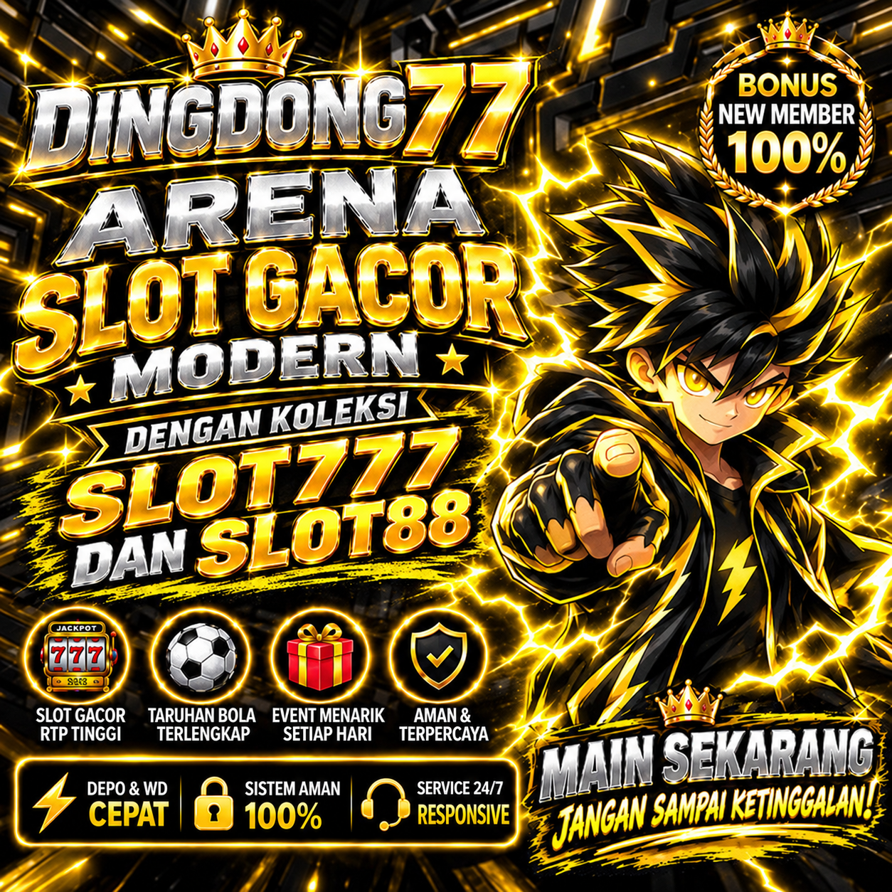 DINGDONG77 | Arena Slot Gacor Modern dengan Koleksi Slot777 dan Slot88
